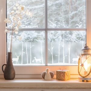 Dc fix BIRCH WOODS Static Cling Vinyl Window Film