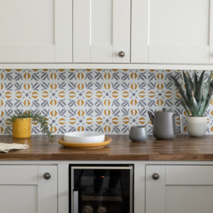 Dc fix CUBIA GOLD Self-Adhesive Vinyl Wall Tiles 15.25cm(W) 15.25cm(H) 1.2mm(D)
