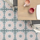 Floor Pops DAPHNE PINK Peel and Stick Vinyl Floor Tiles 30.48cm x 30.48cm
