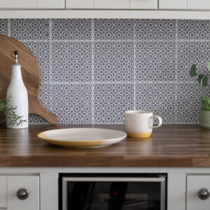 Dc fix LINA GREY Self-Adhesive Vinyl Wall Tiles 15.25cm(W) 15.25cm(H) 1.2mm(D)