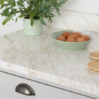 Dc fix MARBLE CARRARA BEIGE Sticky Back Plastic Vinyl Wrap Film