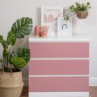 Dc fix MATT ASH ROSE PINK Sticky Back Plastic Vinyl Wrap Film