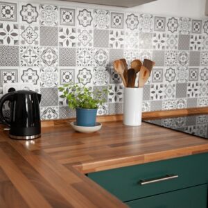 Dc fix ORIENTAL Self-Adhesive Waterproof Vinyl Wall Tiles 30.5cm x 30.5cm