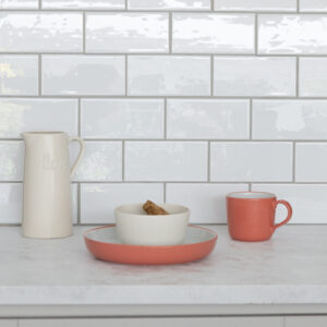 In Home SUBWAY WHITE 3D Epoxy Splashback Tile Stickers 25.4cm x 25.4cm