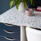 Dc fix TERRAZZO BLUE Sticky Back Plastic Vinyl Wrap Film