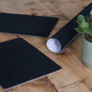 Dc fix FELT VELOUR BLACK Sticky Back Plastic Vinyl Wrap Film