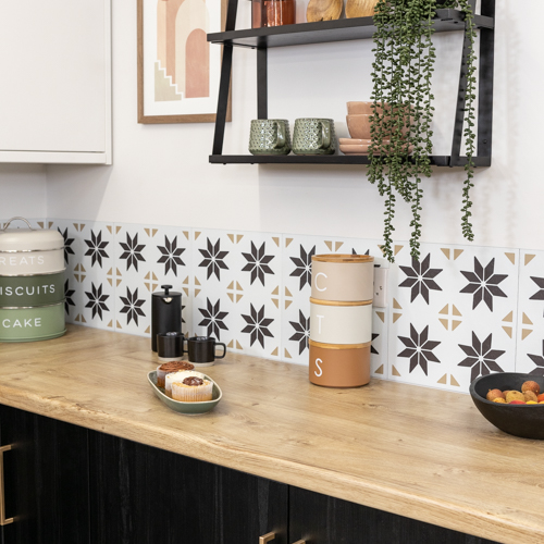 VIVID STARS20 (3) Dc fix VIVID STARS Self-Adhesive Waterproof Vinyl Wall Tiles 30.5cm x 30.5cm