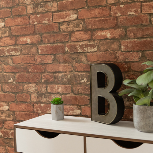 WEST END BRICK (6) Nu Wallpaper WEST END BRICK Peel and Stick Wallpaper 52.07cm x 5.49m