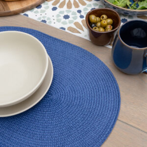 d-c-fix Deep Blue 44 x 29cm Oval Weave Placemats