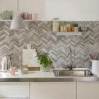 Dc fix HERRINGBONE Self-Adhesive Premium Composite Wall Tiles 29.6cm(W) 25.3cm(H) 3mm(D)