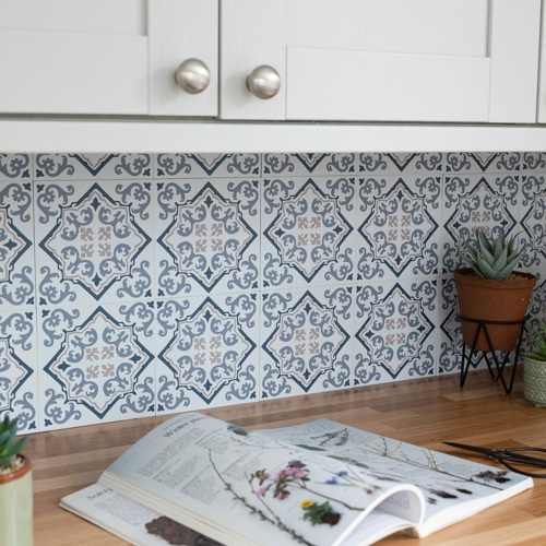 ALINA 500PX (4) Wall Pops ALINA Self-Adhesive Vinyl Wall Tiles 15.24cm(W) 15.24cm(H) 1.2mm(D)