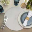 Dc fix STONE Eco-line Wipe Clean Round Weave Placemats 37cm(dia)